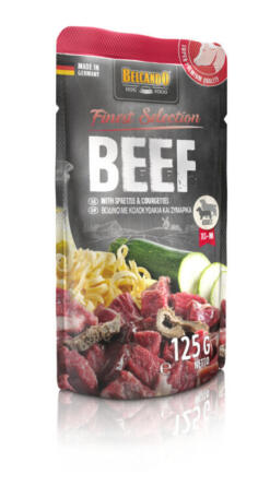 Belcando Beef With Spaetzle & Courgettes 125G