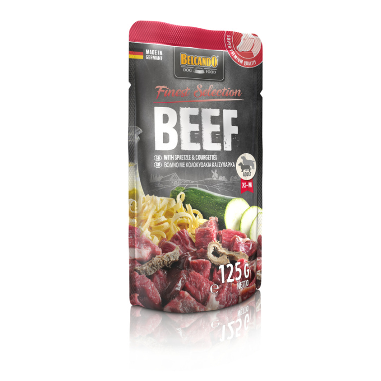 Belcando Beef With Spaetzle & Courgettes 125G