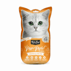 Kit Cat - Purr Puree+ Chicken & Fish Oil (Skin & Coat) (4x15g)