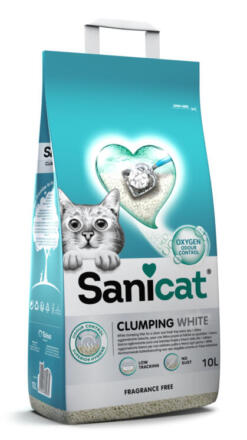 Sanicat - Clumping White Unscented Litter 20L