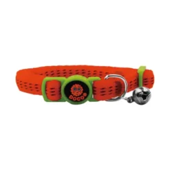 Doco Puffy Cat Collar - Bright Orange