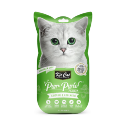 Kit Cat - Purr Puree Plus+ Chicken & Collagen (Collagen Care) (4x15g)