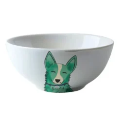 Pet Joy Furry Feast Ceramic Bowl - Luna 550 ML