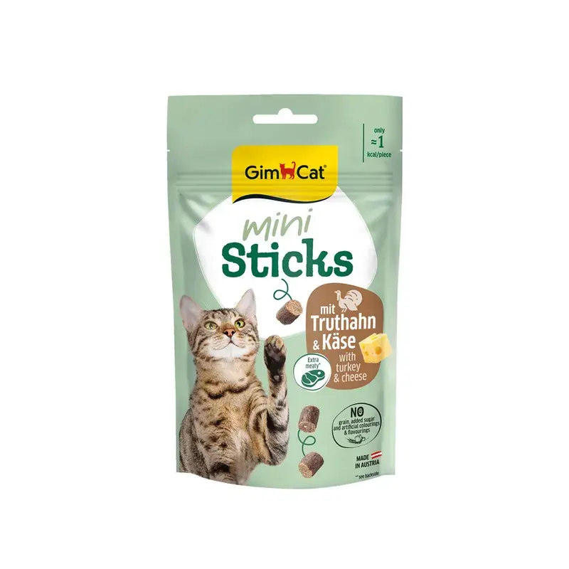 GimCat Mini Sticks Turkey With Cheese 50G