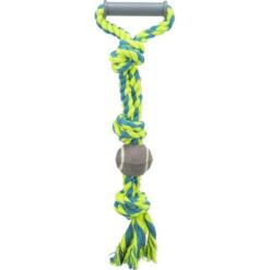 Trixie - Playing Rope with Tennis Ball