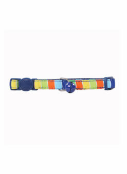 Pawise Cat Collar - Blue With Stripes