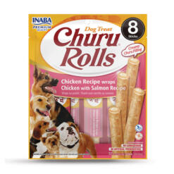 Churu Rolls - Chicken With Salmon Recipe (8x12g)